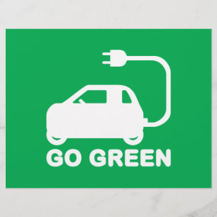 Flyer Verde ~ Dirigir Carros Elétricos