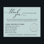 Flyer Verde Obrigado Lavando Dicas de Cuidados<br><div class="desc">Verde Obrigado Lavando Dicas de Cuidados</div>