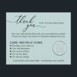 Flyer Verde Obrigado Lavando Dicas de Cuidados<br><div class="desc">Verde Obrigado Lavando Dicas de Cuidados</div>