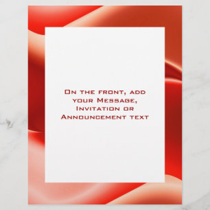 Flyer vermelho adorável