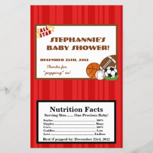 Flyer Vermelho All-star do envoltório da pipoca de