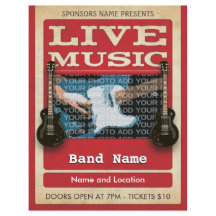 Vermelho de Fotografia de Banda de Música ao Vivo