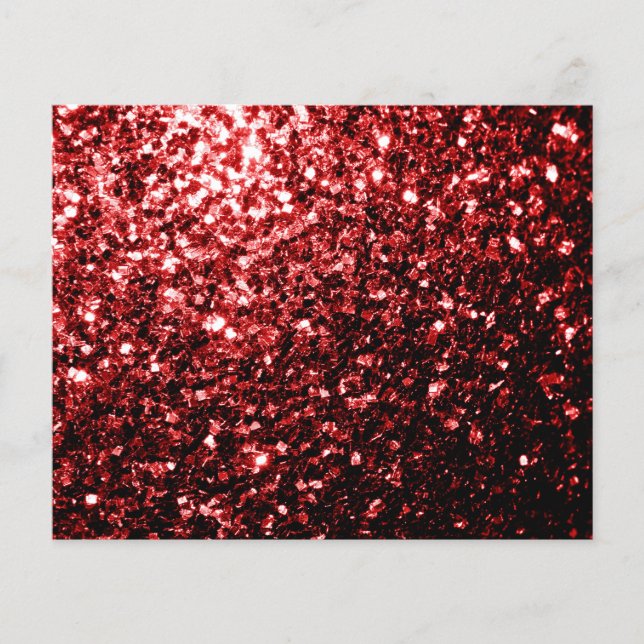 Flyer Vermelho Escuro brilho Glitter glamour (Frente)