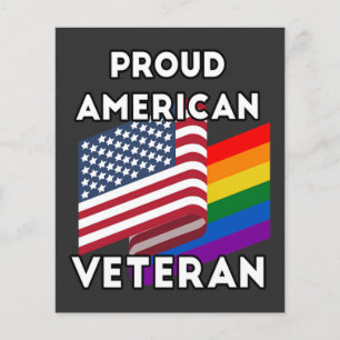Flyer Veteranos Lgbt - Bandeira Americana