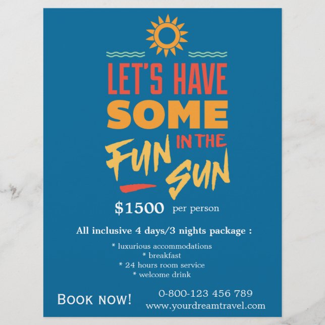 Flyer Viagens de turismo (Frente)