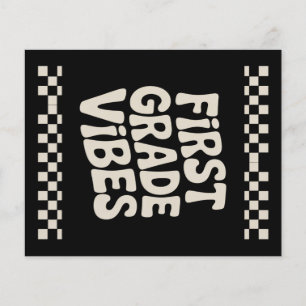 Flyer Vibes do Primeiro Dia do Primeiro Ano Volta às Aul