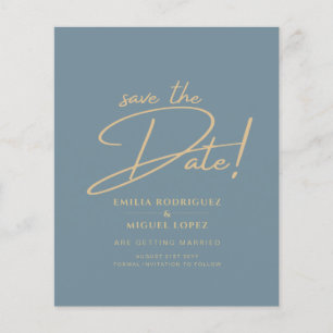 Flyer Vidro Elegante de Vidro Elegante Dourado Casamento