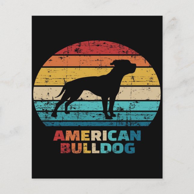 Flyer Vintage American Buldogue (Frente)
