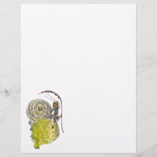 Flyer Vintage Cute Fantasy Borboleta Fada com Asas