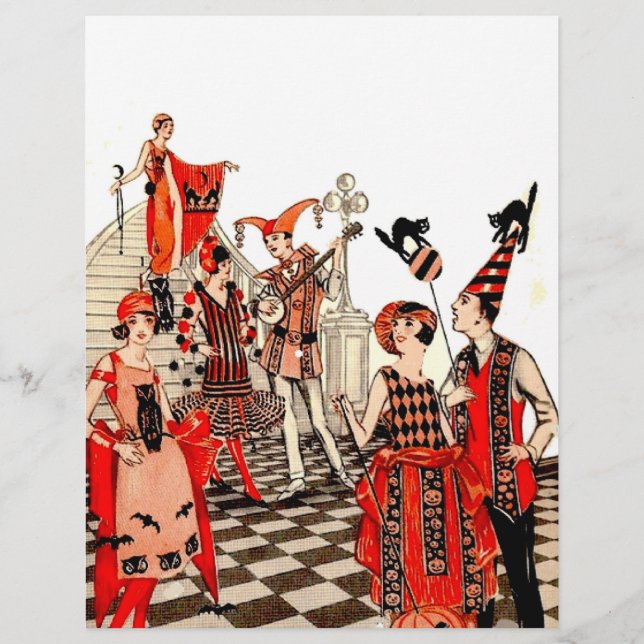 Flyer Vintage Halloween Party (Frente)