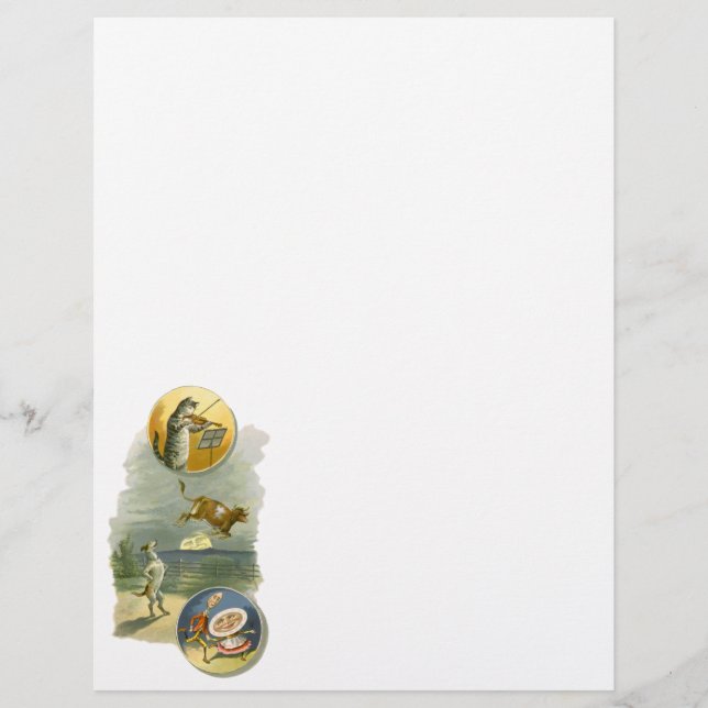 Flyer Vintage Madre Goose Enfermeira Rhyme Ei Diddle (Frente)