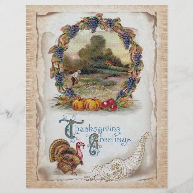 Flyer Vintage Postcard Holiday Turquia (Frente)