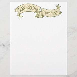 Flyer Vintage Rua, saudações de dia de Patrick, Banner d