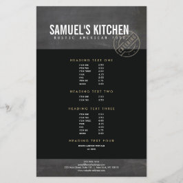 Flyer Vintage Rustic Bold Logotipo Escrito Embalado