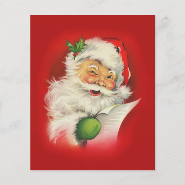 Flyer Vintage Santa Claus Natal (Frente)