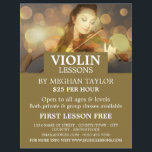 Flyer Violinista Elegante, Publicidade De Lições Violina<br><div class="desc">Violinista Elegante,  Lições Violinas Publicando Folhetos Na Loja De Cartão de visita.</div>