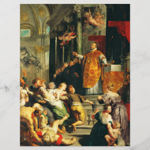 Flyer Visões de Ignatius por Peter Paul Rubens