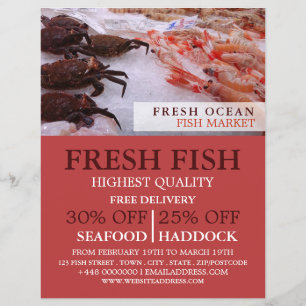 Flyer Visor de marisco, Fishmonger/Esposa, Mercado de Pe