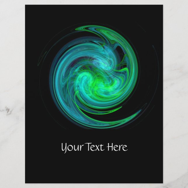 FLYER VORTEX AZUL VERDE A PRETO (Frente)