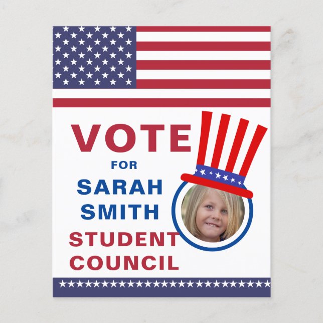 Flyer Votação para Presidente da Classe: Foto do Chapéu  (Frente)