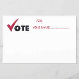 FLYER VOTE PARA O SEU CANDIDATO....