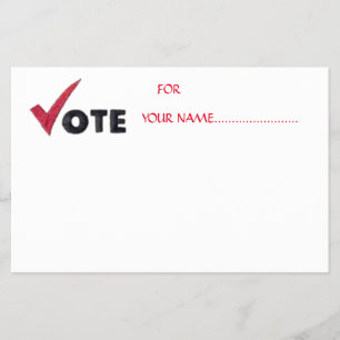 FLYER VOTE PARA O SEU CANDIDATO....