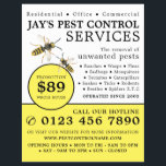 Flyer Wasp, Pest Control Advertising<br><div class="desc">Wasp,  Pest Control Advertising Flyer by The Business Card Store.</div>