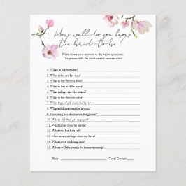 Flyer Watercolor Magnolia conhece o jogo do Chá