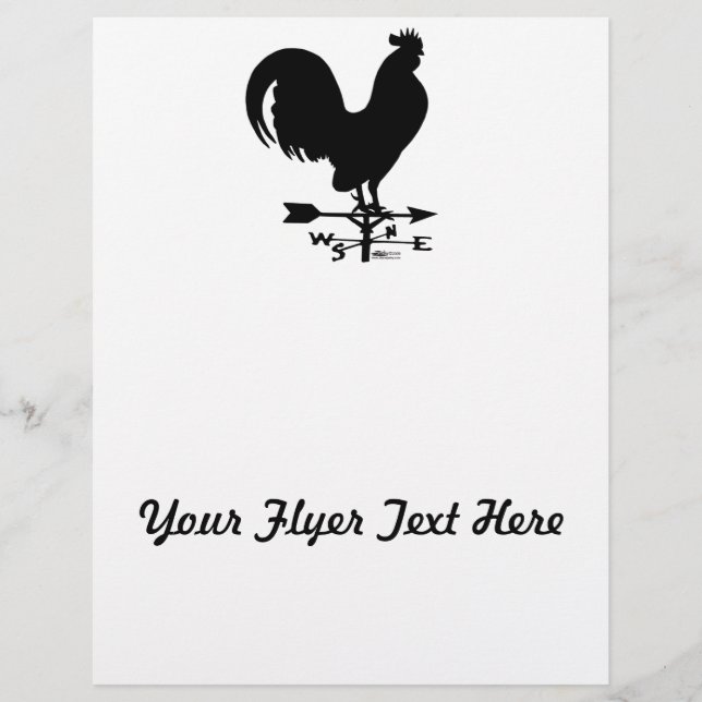 Flyer Weathervane Rooster (Frente)