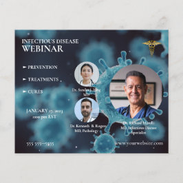 Flyer Webinar de Medicina e Cuidados de Saúde