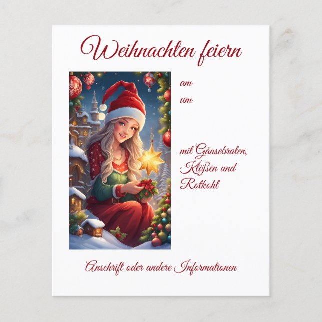 Flyer Weihnachtsgrüße (Frente)