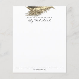 Flyer White Dourado Stylist Lashes Makeup Studio