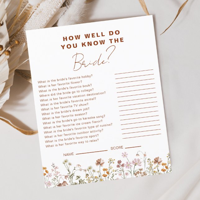 Flyer Wildflower Como conhece a noiva? (Criador carregado)