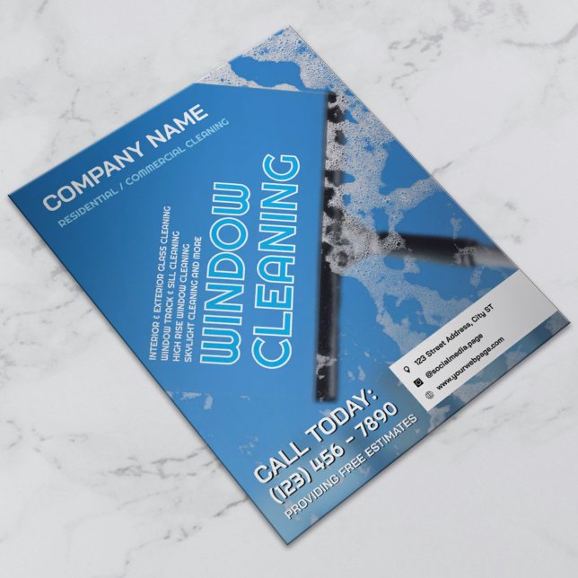 Flyer Window cleaning company (Criador carregado)