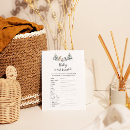 Flyer Winter Woodland Animal UK Baby Word Scramble