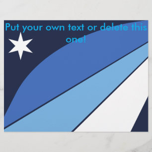 Flyer with Flag of Columbia, Carolina do Sul