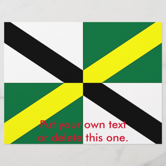 Flyer with Flag of Monterey, Califórnia, EUA (Frente)