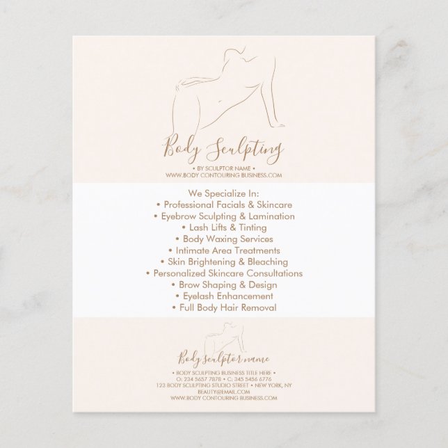 Flyer Women Sculpting Massage Body Contouring (Frente)