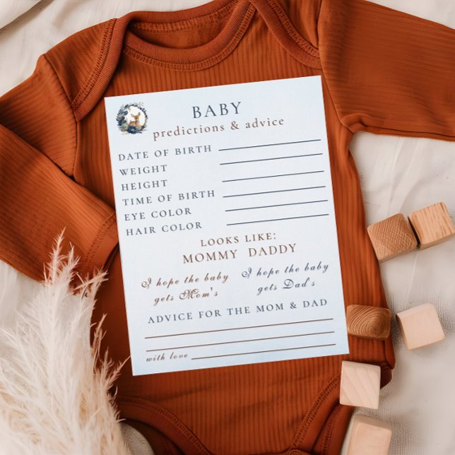 Flyer Woodland Deer Blue Predications & Advice Games (Criador carregado)