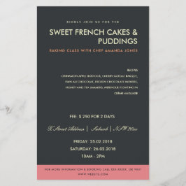 FLYER WORKSHOP DE MODELOS DE FOTO PRETO MODERNO