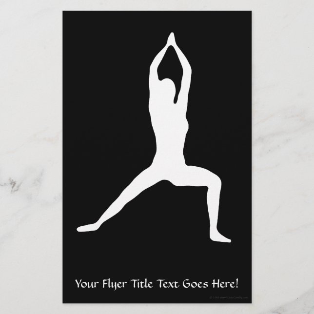 Flyer Yoga Pose Silhouette (Frente)