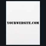 Flyer YourWebSite.com<br><div class="desc">"YourWebSite.com" Substitua o endereço .com pelo seu endereço Web. Adicionar qualquer outro slogan ou texto.</div>