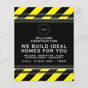 Flyer Zona de construção inspirada