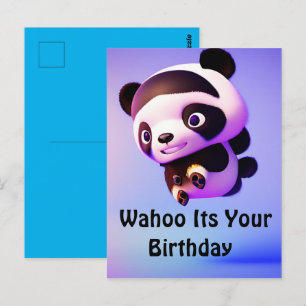 Flying Baby Panda, Cartão Postal