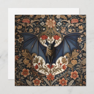Flying Bat - Moderno William Morris Floral