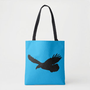 Flying Eagle Tote Bag - Your Color - Text