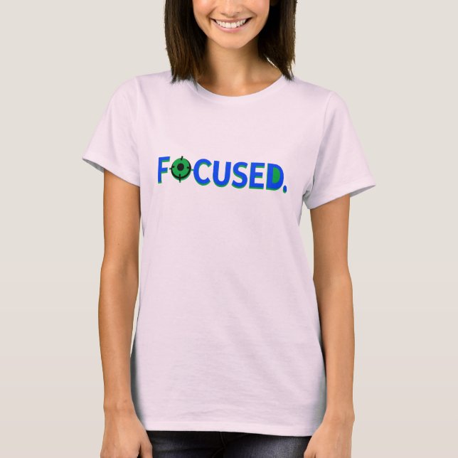 FOCADO. - Camiseta de produtividade modo foco de t (Frente)