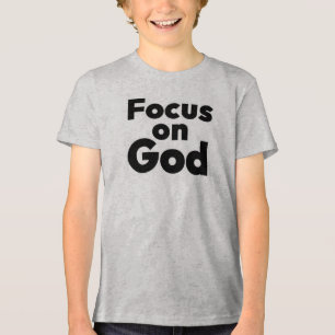 Foco em Deus - Camisa T personalizável Inspiracion