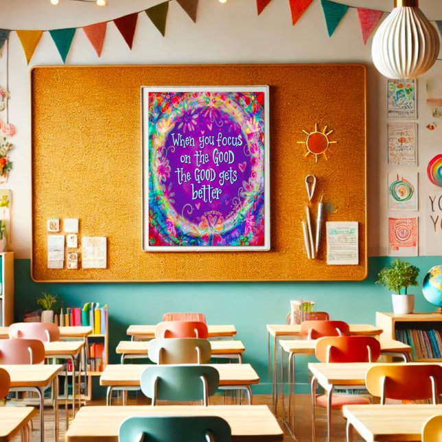 Foco no Bom Poster de Inspirividade Motivacional (Criador carregado)