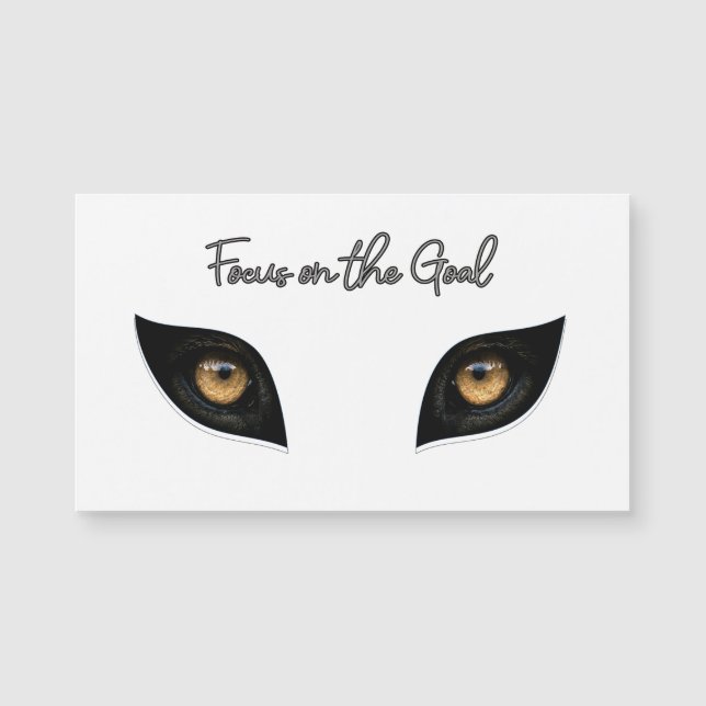 Foco no Objetivo - Arte de Olhos Intensos de Leopa (Frente)